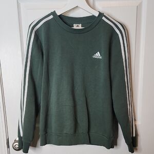 Adidas Women's Essentials 3-Stripe Fleece Sweatshirt, Medium